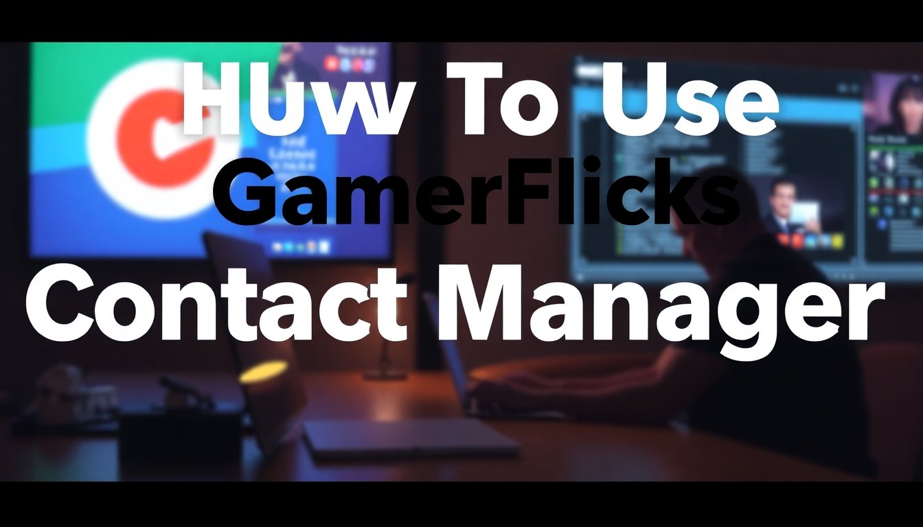contact manager gamerflicks